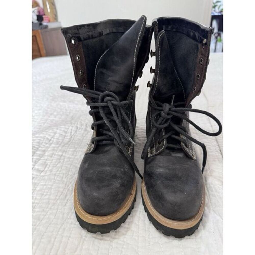 Vintage Guess Nubuck Boots Size 5‎ Black